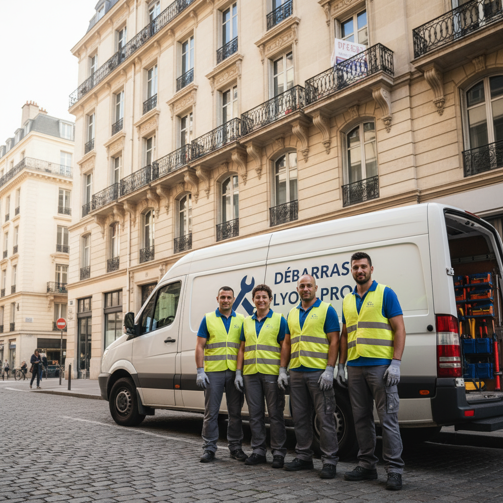 appel à action pour demander un devis de débarras de copropriété à Lyon