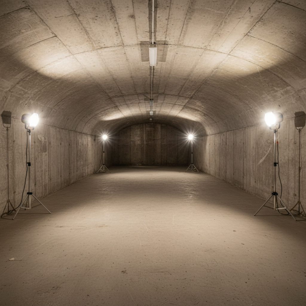 Cave parfaitement vide et propre après débarras complet