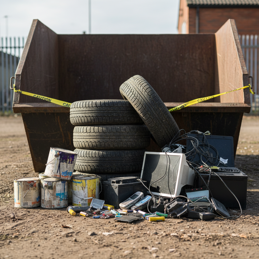 Que peut-on mettre dans une benne tout-venant ? Liste complète 3 Déchets dangereux interdits dans une benne tout-venant