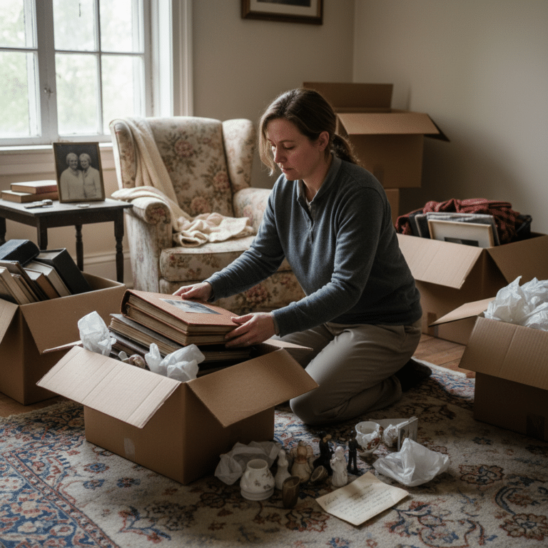 Comment vider une maison après un décès : guide complet