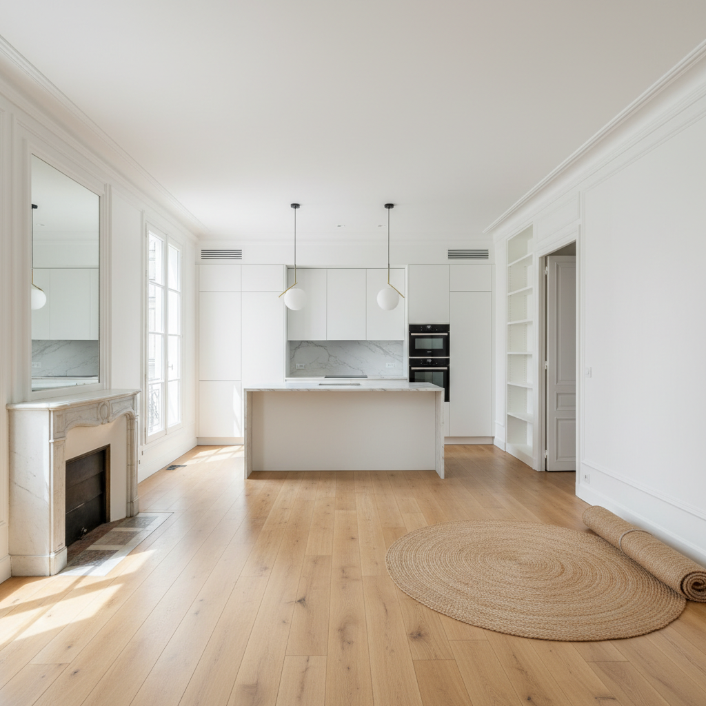 Appartement vidé et propre après débarras Villeurbanne - Derlot Débarras