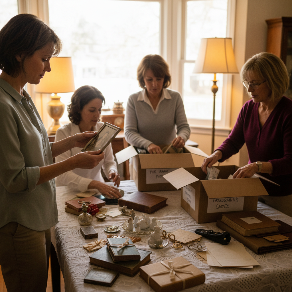 Débarras après décès Lyon - tri soigneux des affaires personnelles