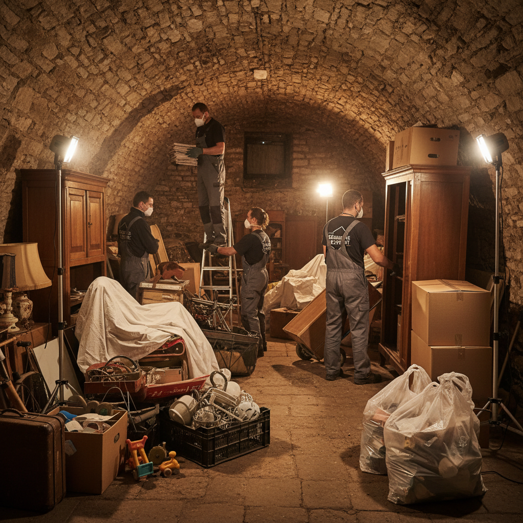 Debarras de cave encombree par Derlot Debarras a Lyon