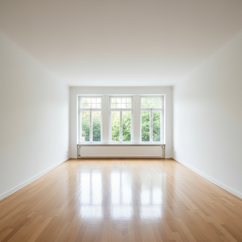 Résultat après débarras maison Villeurbanne - pièce vide et propre