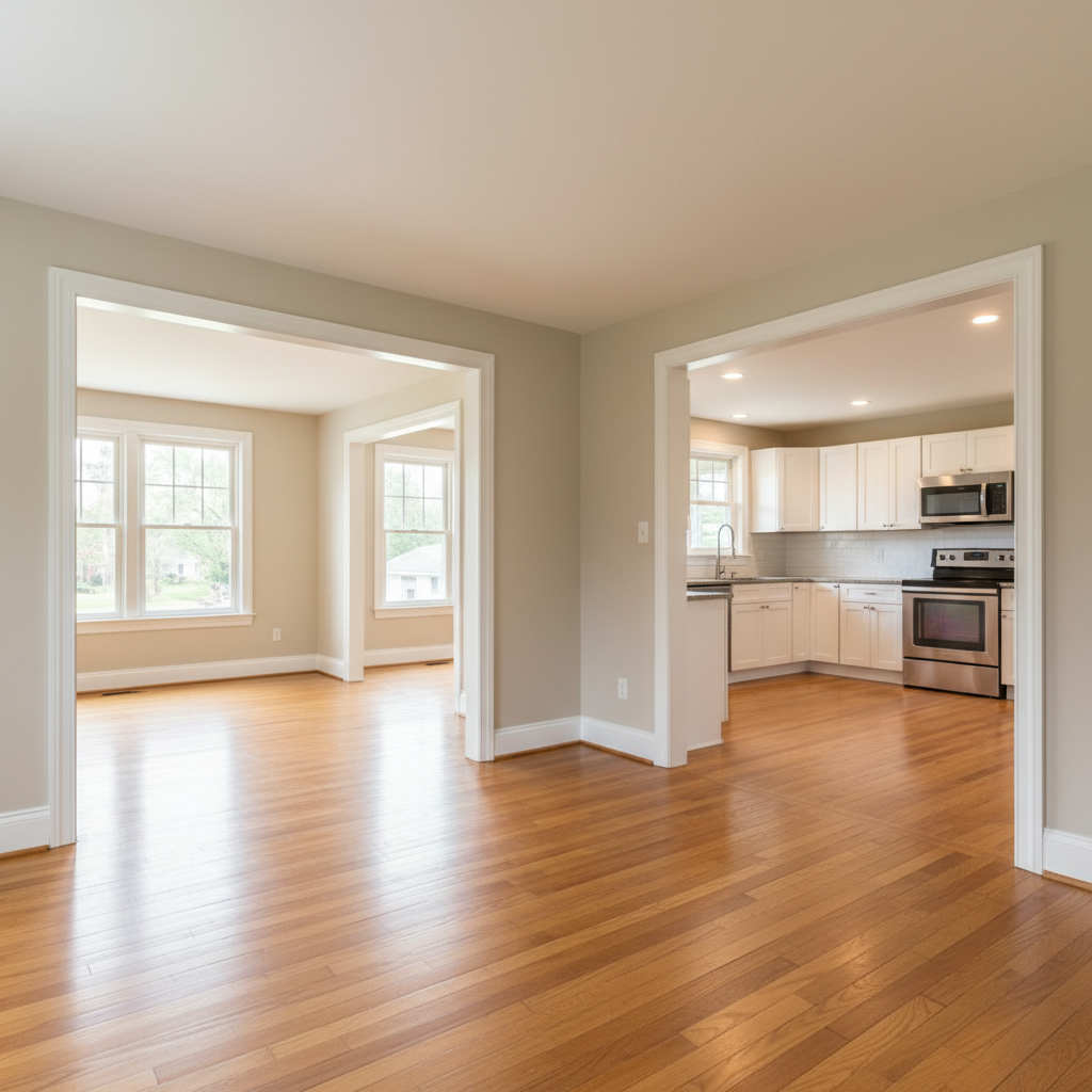 Résultat après intervention - maison vidée et nettoyée Derlot Débarras Lyon