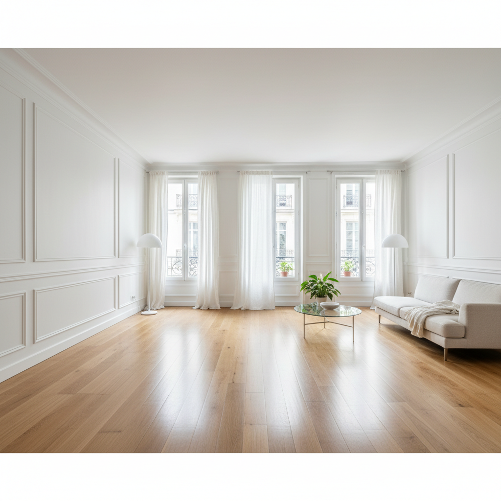 résultat après nettoyage complet d'un logement insalubre à Lyon