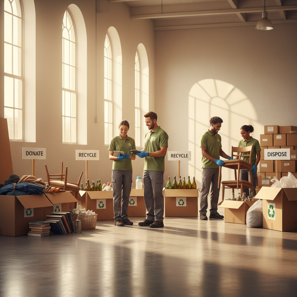 Tri et recyclage eco-responsable lors d un debarras a Lyon