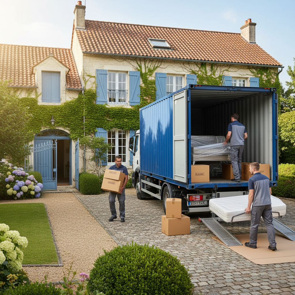 Évacuation professionnelle du mobilier d'une maison de famille