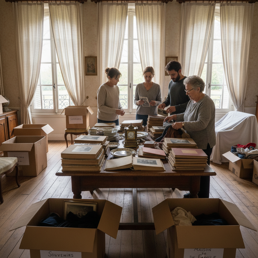 Tri des effets personnels lors d'une succession à Lyon