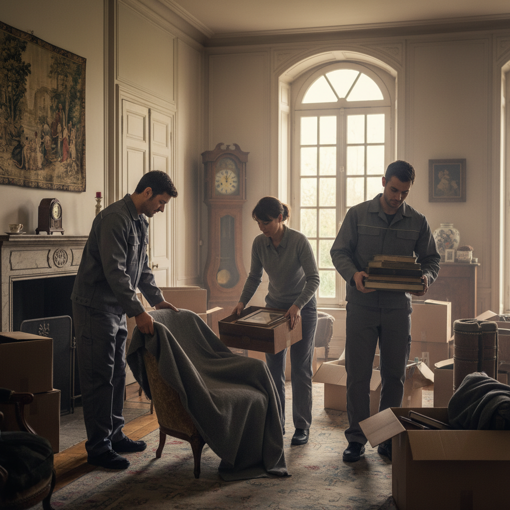 Débarras respectueux d'une maison familiale après un décès