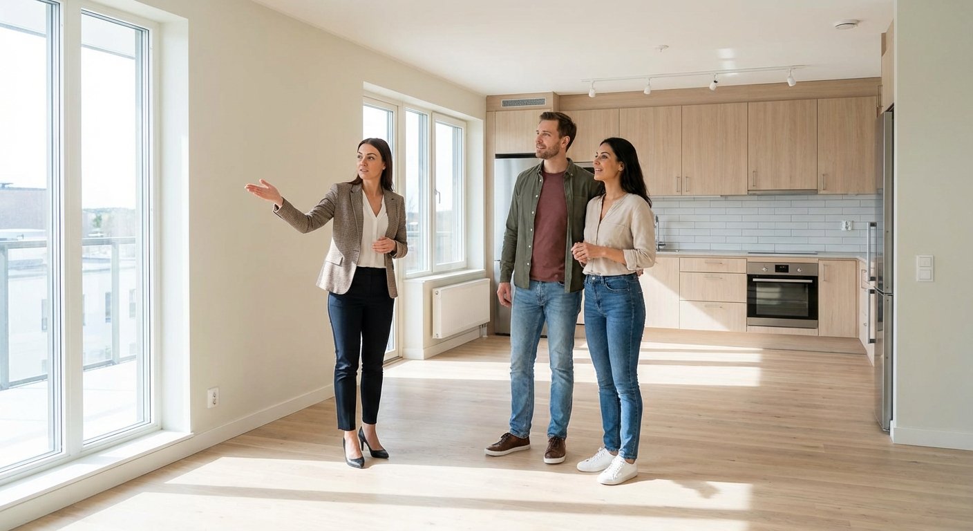 Visite appartement rénové pour mise en location