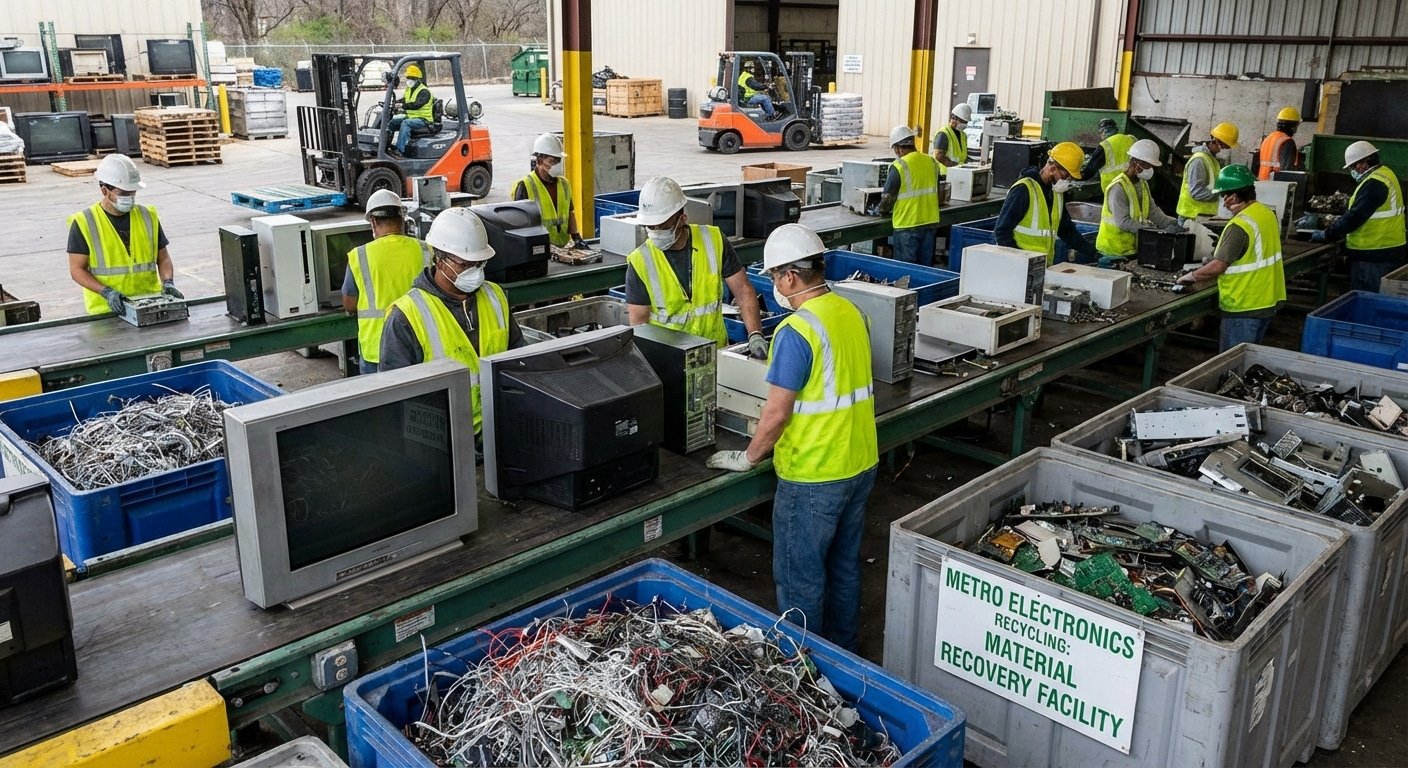 Que deviennent vos objets après un débarras professionnel ? 3 Recyclage des déchets électroniques après débarras