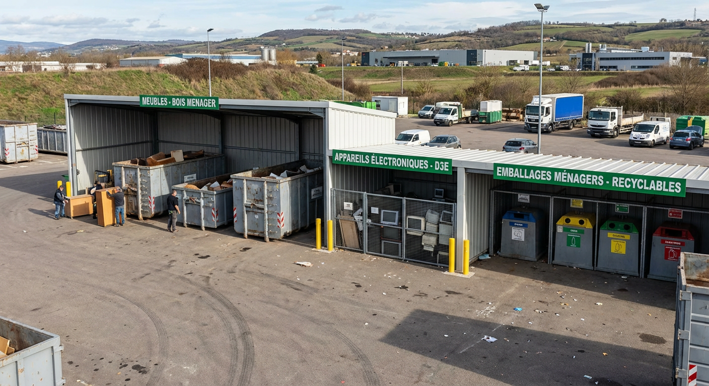 Déchèterie municipale Lyon tri meubles encombrants gratuit