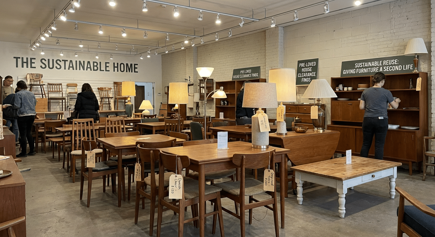 Association pour vider une maison : toutes les options 3 Boutique solidaire avec meubles et objets issus de dons