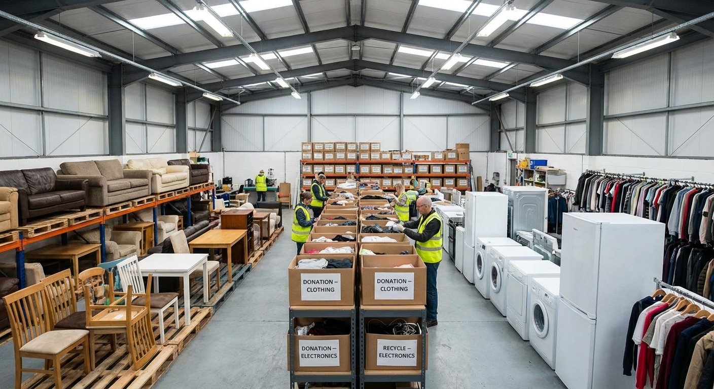 Que deviennent vos objets après un débarras professionnel ? 5 Objets triés et classés après un débarras professionnel pour recyclage et don