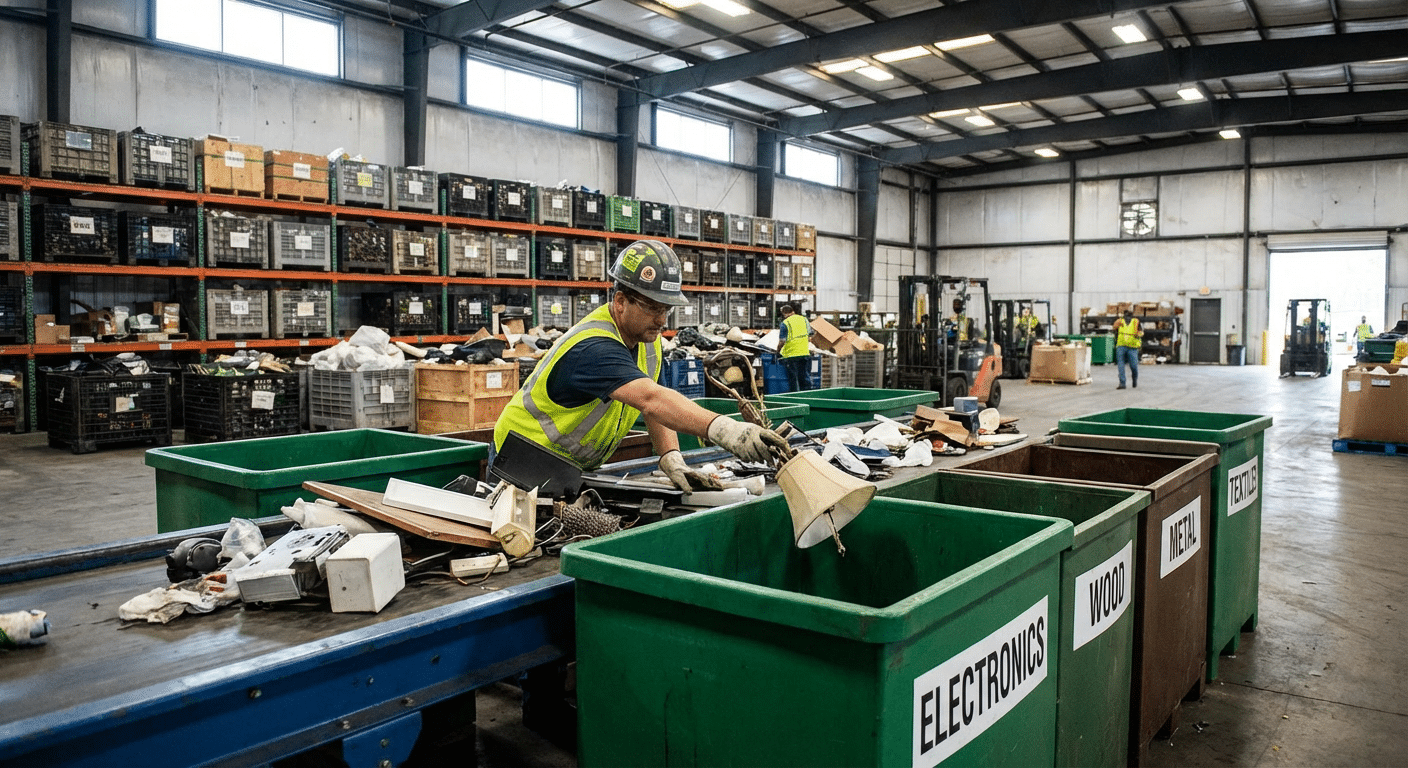 Vider un appartement gratuitement : les solutions à Lyon 2 Centre de recyclage recevant du mobilier issu d un vide appartement