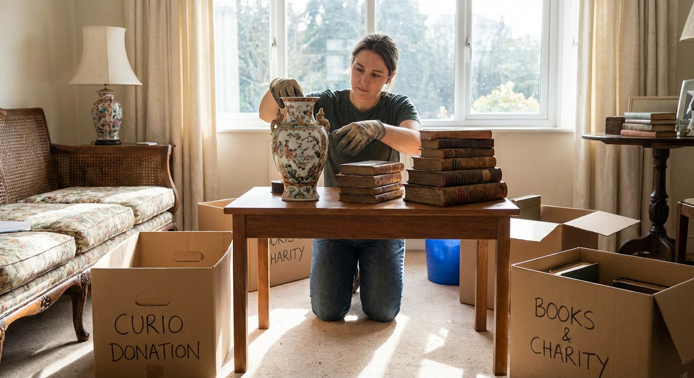 Tri des objets valorisables lors du vidage d une maison