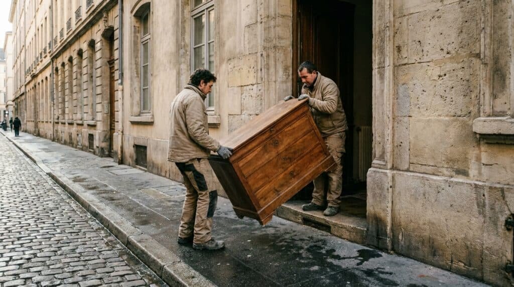 Qui vient chercher vos meubles à domicile à Lyon