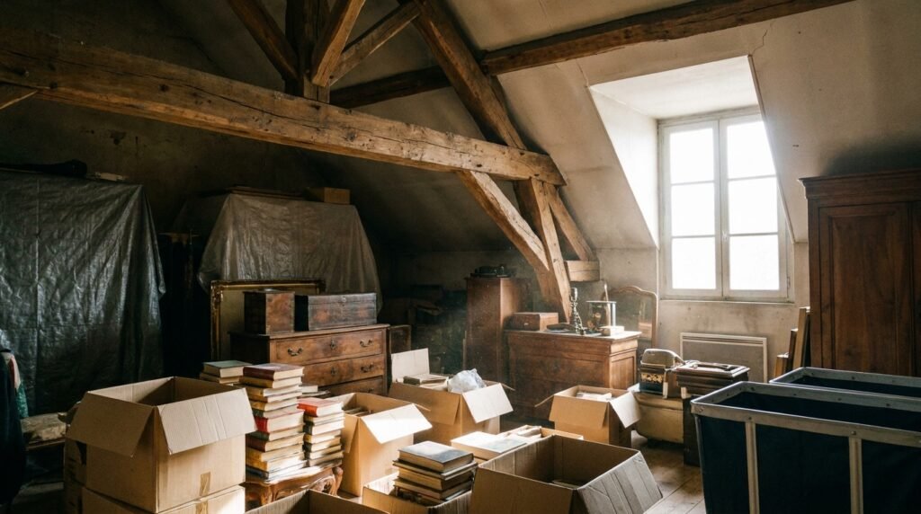 Débarras de grenier à Lyon : tri, objets de valeur, sécurité
