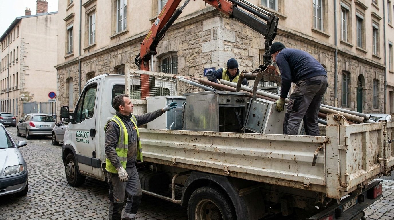 Guéric Derlot, fondateur de l'entreprise de récupération de ferraille à Lyon