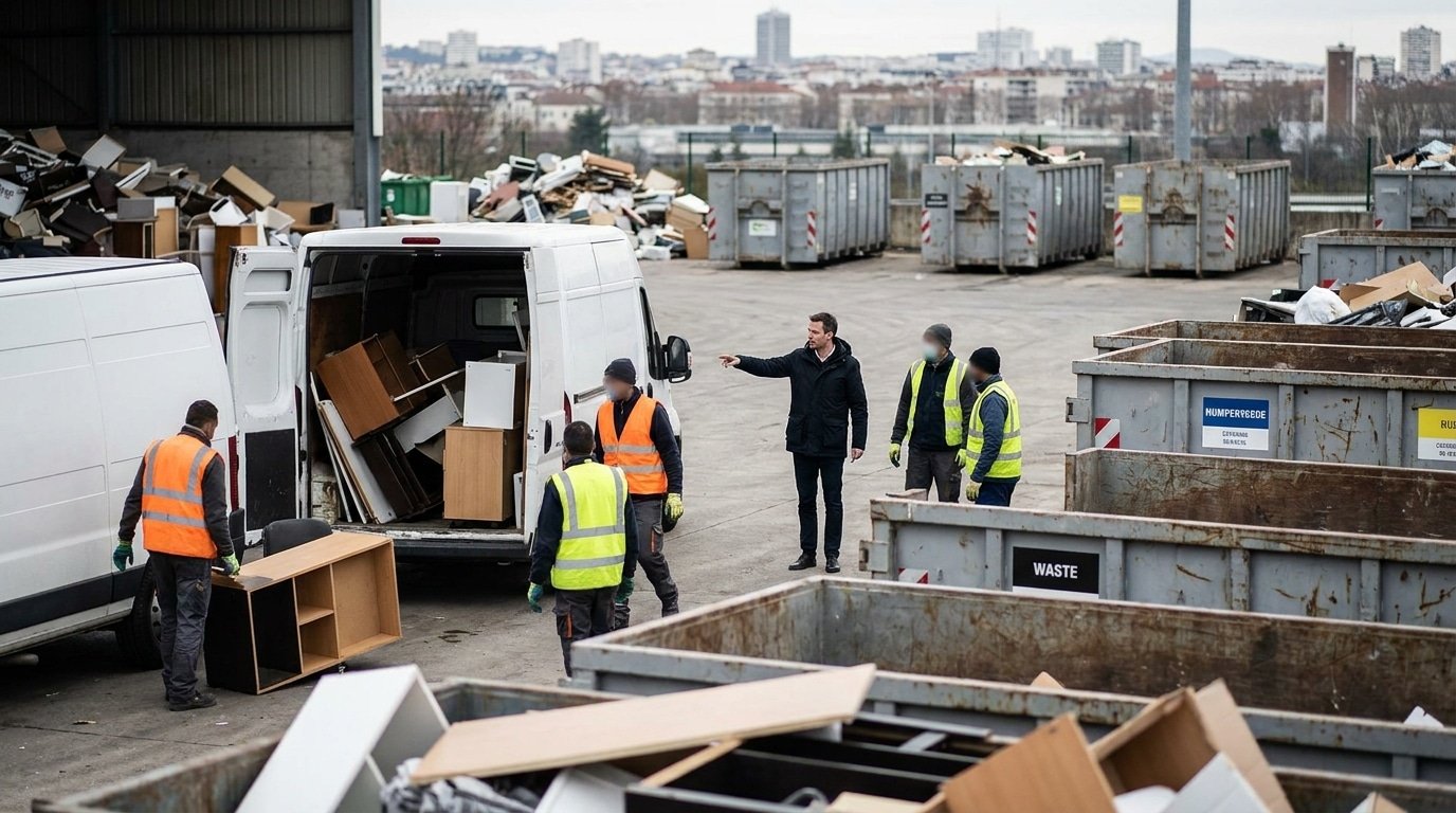Guéric Derlot, fondateur de l'entreprise de débarras, à Lyon