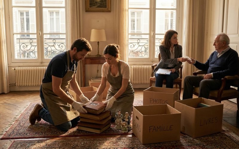 aide proposée pour vider un appartement après un décès à Lyon