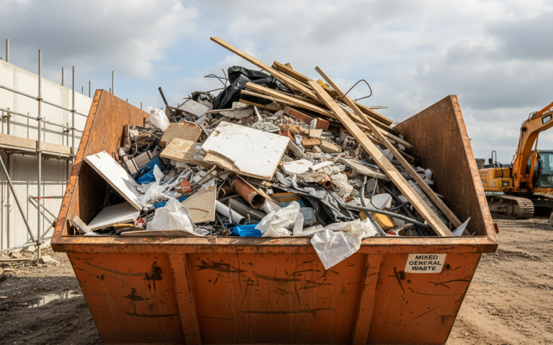 Benne tout-venant contenu liste ce qu'on peut mettre - Derlot Débarras Lyon